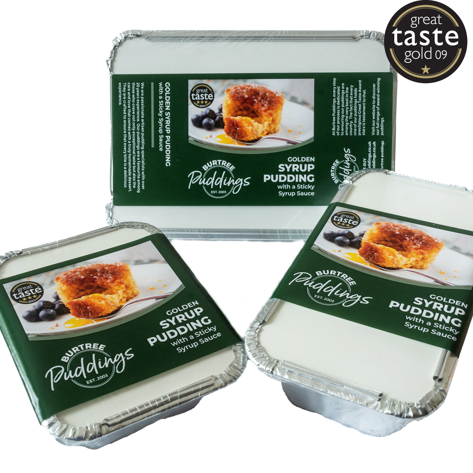 Golden Syrup Puddings Burtree Puddings Great Taste Award